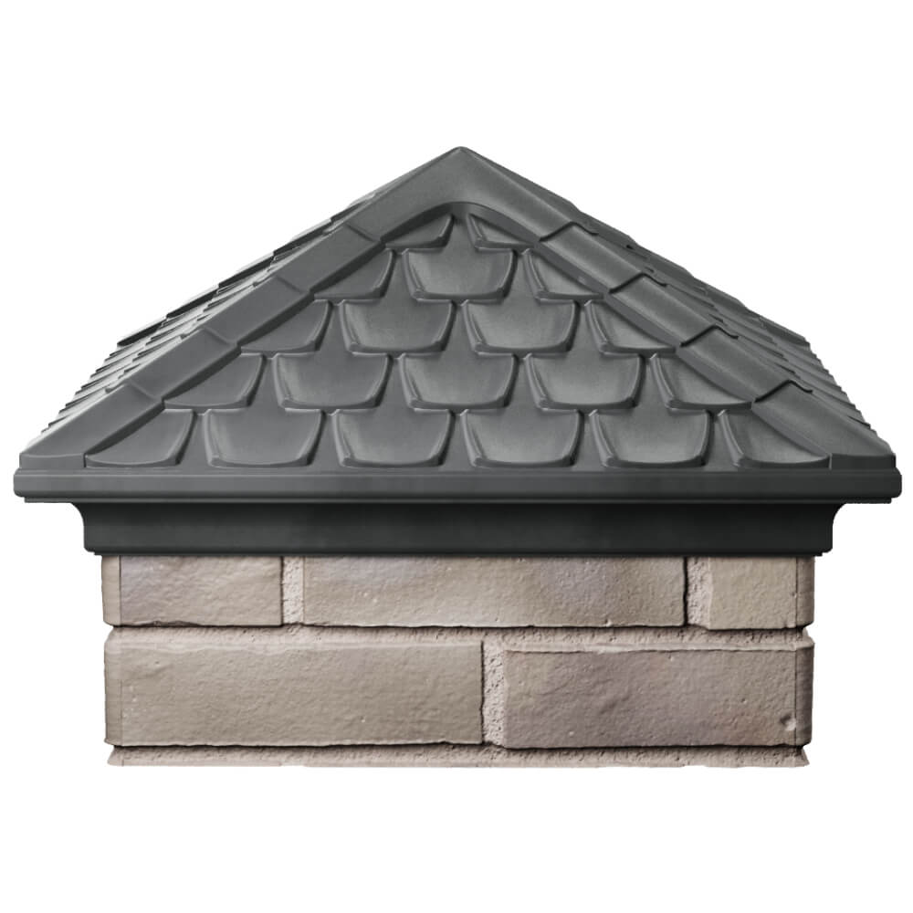 Колпак Zking Эльбрус Серый на столб 1.5х1.5 кирпича (385х385мм) Куйбышев фото