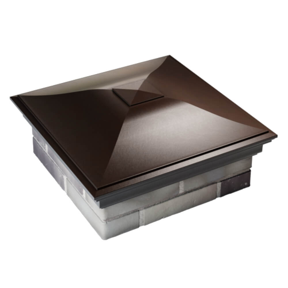 Колпак Zking Монблан Коричневый на столб 2х2 кирпича (515х515мм) Куйбышев фото