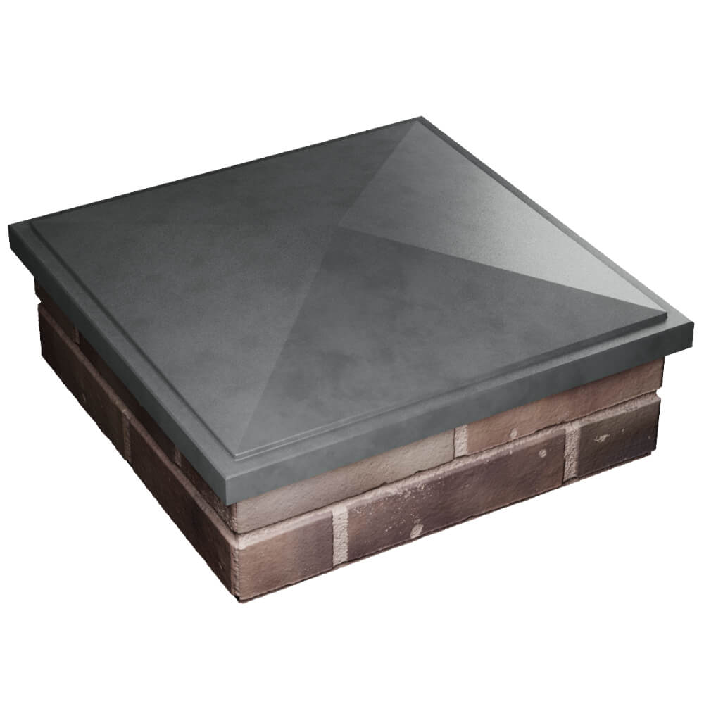 Колпак Zking БонаМоно Серый на столб 2х2 кирпича (515х515, 530х530мм) в Куйбышеве фото