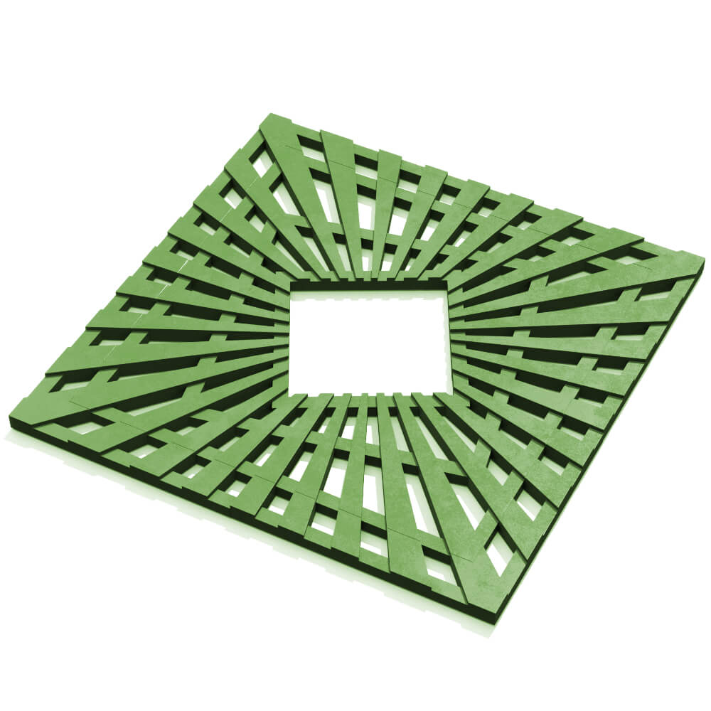 Приствольная решетка для дерева ZKING ATMOSPHERE 1.2х1.2м Зеленая в Куйбышеве фото