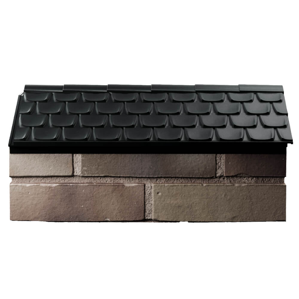 Парапет Zking Эльбрус Черный с посадкой на 1 кирпич (255мм) в Куйбышеве фото