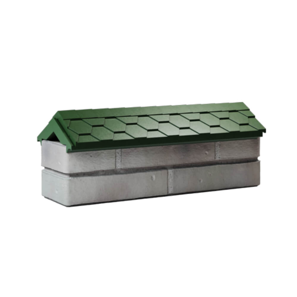 Парапет Zking Эверест Зеленый с посадкой на 0.5 кирпича (130мм) Куйбышев фото