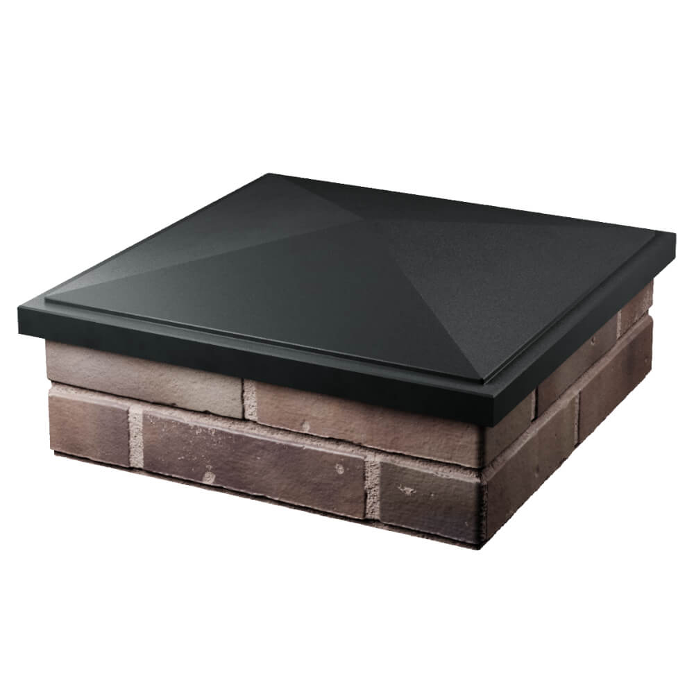 Колпак Zking БонаМоно Черный на столб 2х2 кирпича (515х515, 530х530мм) в Куйбышеве фото