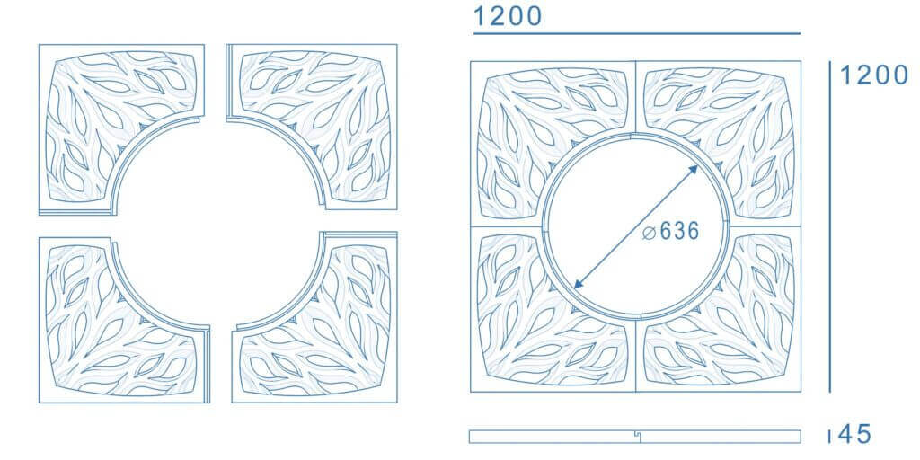 Приствольная решетка для дерева ZKING CRUST 1.2х1.2м Черная в Куйбышеве фото