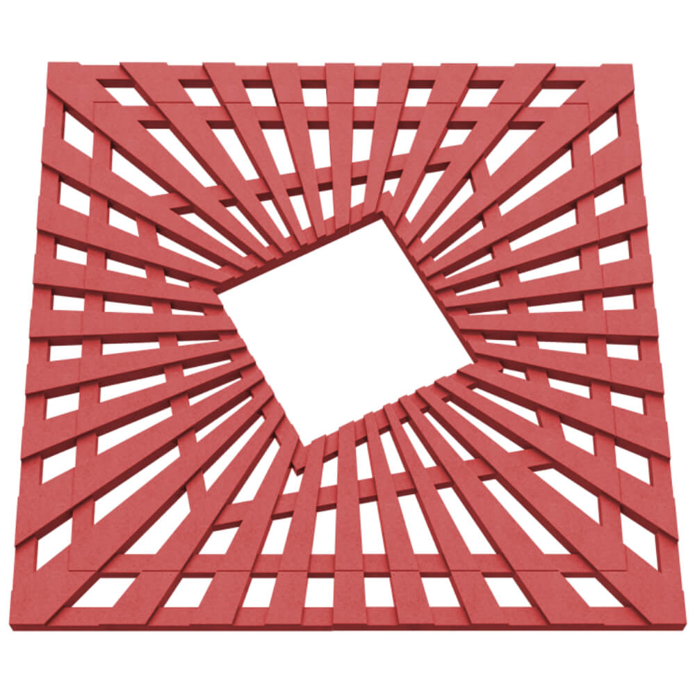 Приствольная решетка для дерева ZKING ATMOSPHERE 1.2х1.2м Красная в Куйбышеве фото