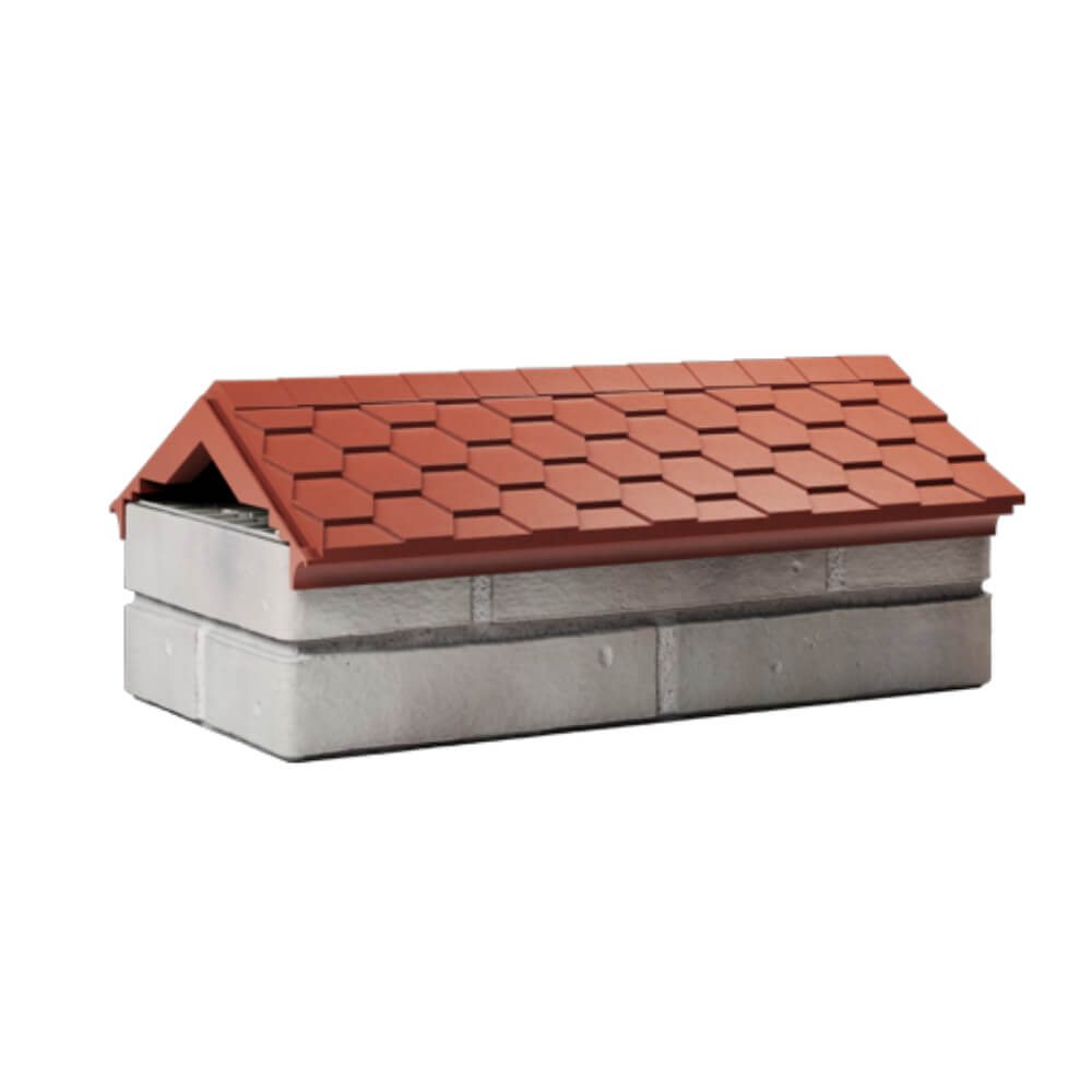 Парапет Zking Эверест Красный с посадкой на 1 кирпич (200/225/255мм) Куйбышев фото
