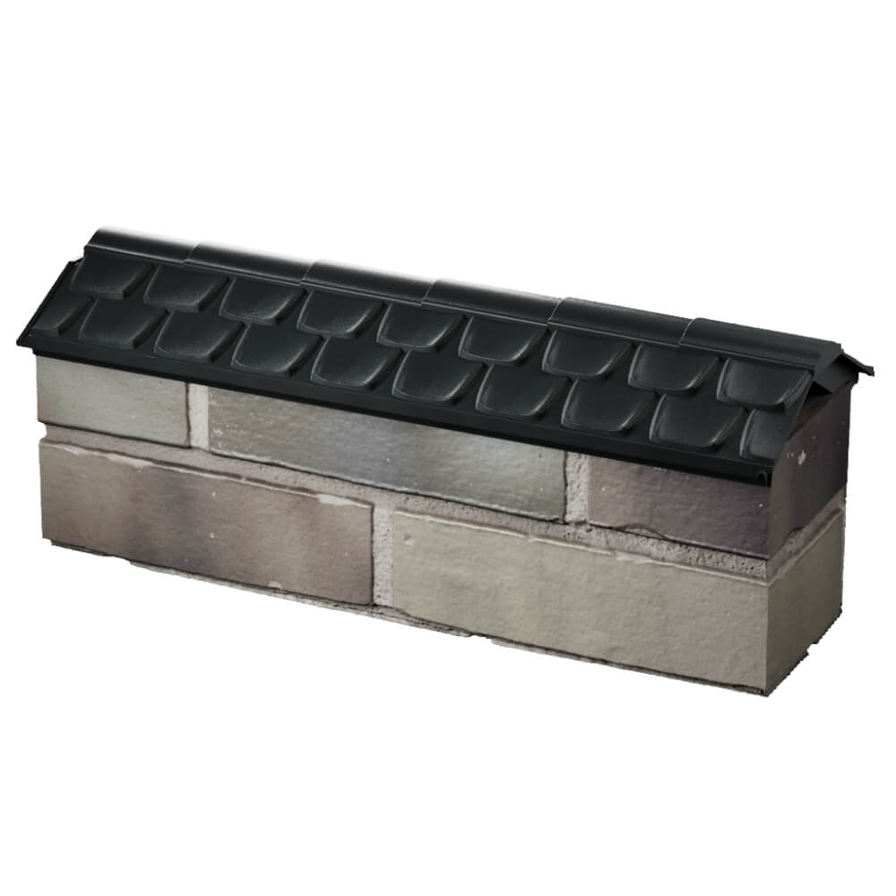 Парапет Zking Эльбрус Черный с посадкой на 0.5 кирпича (130мм) в Куйбышеве фото