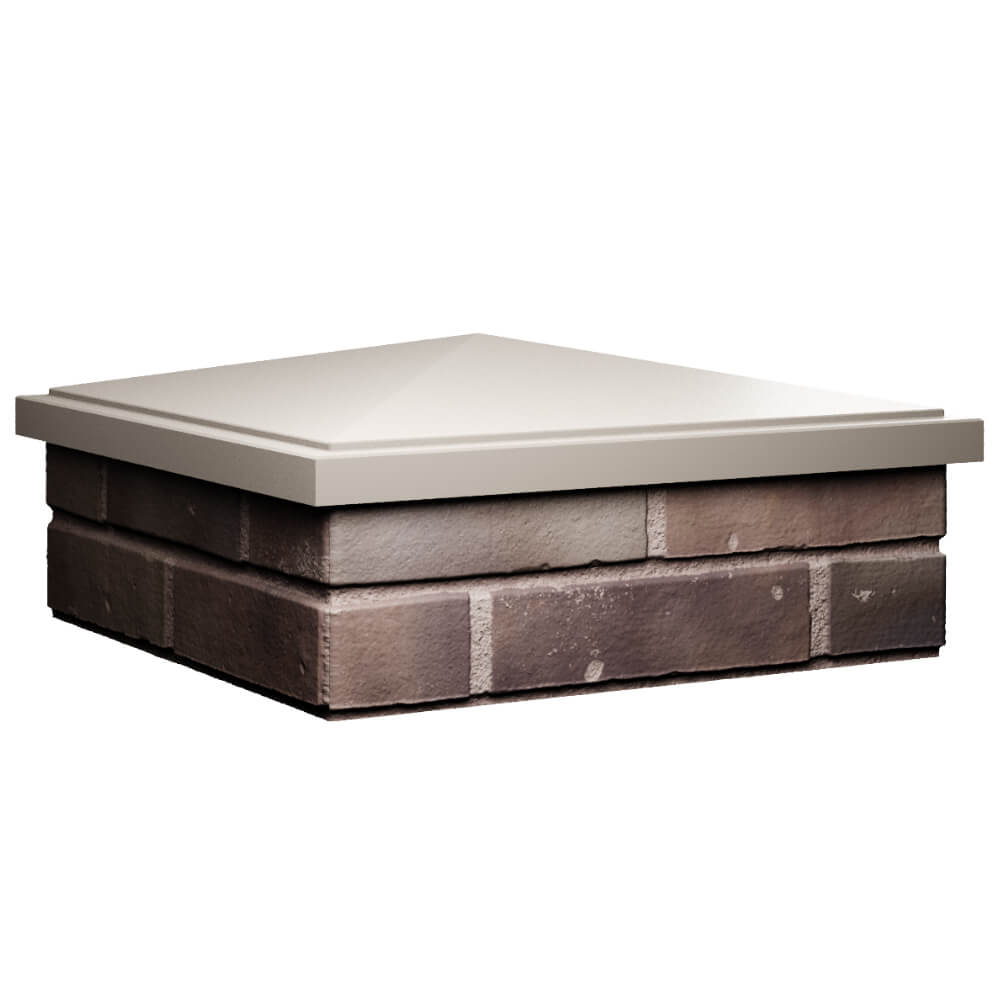 Колпак Zking БонаМоно Бежевый на столб 2х2 кирпича (515х515, 530х530мм) в Куйбышеве фото