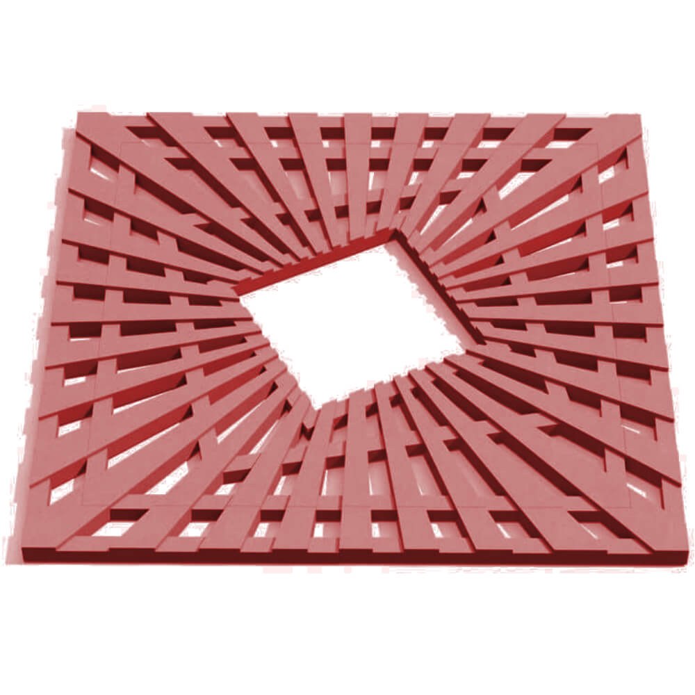 Приствольная решетка для дерева ZKING ATMOSPHERE 1.2х1.2м Красная Куйбышев фото