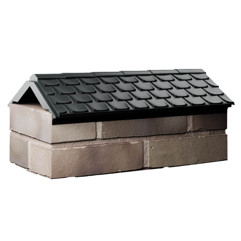 Парапет Zking Эльбрус Черный с посадкой на 1 кирпич (255мм) Куйбышев фото