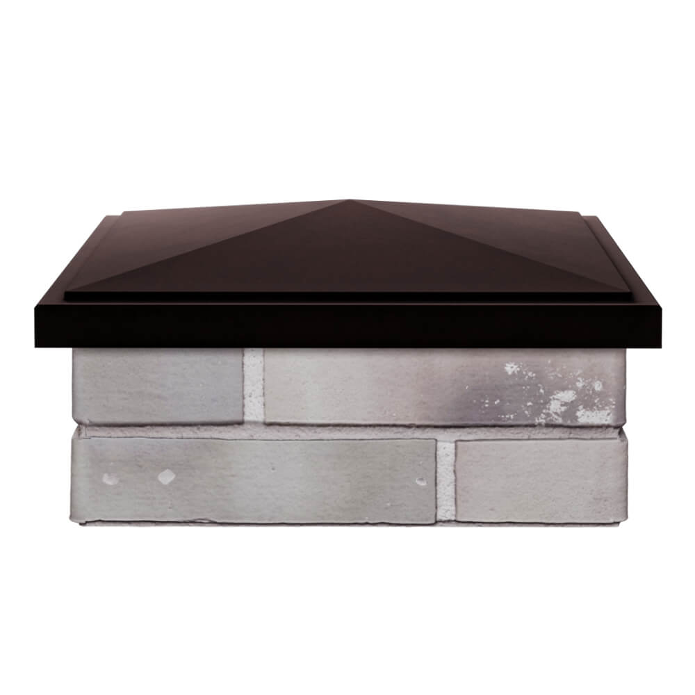 Колпак Zking БонаМоно Коричневый на столб 1.5х1.5 кирпича (385х385, 400х400мм) Куйбышев фото