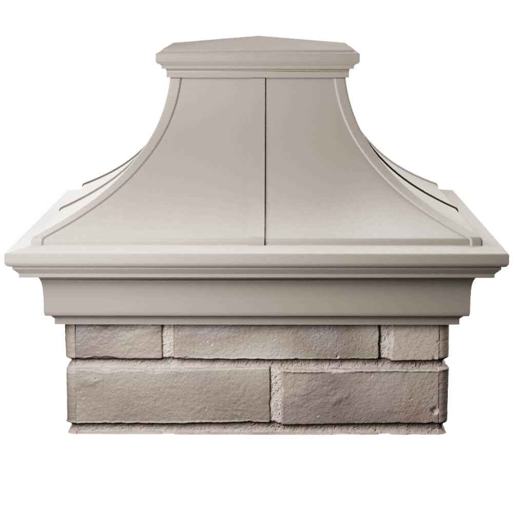 Колпак Zking Монблан Премиум Бежевый на столб 1.5х1.5 кирпича (385х385мм) Куйбышев фото