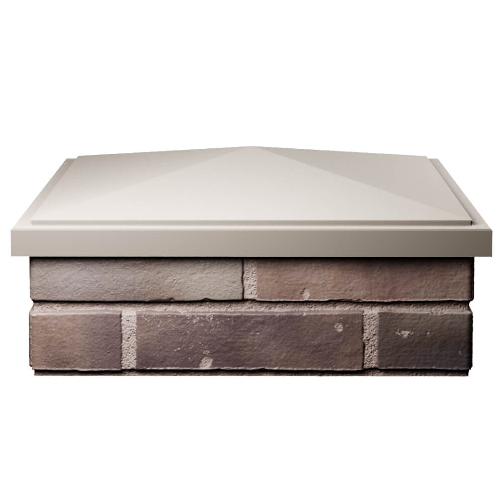 Колпак Zking БонаМоно Бежевый на столб 2х2 кирпича (515х515, 530х530мм) Куйбышев фото