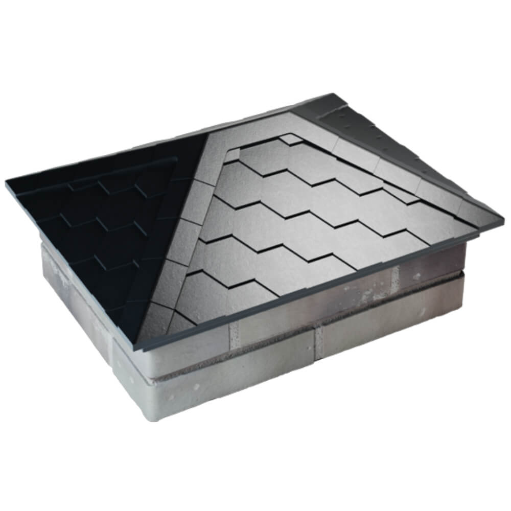 Колпак Zking Эверест Черный на столб 2х1.5 кирпича (520х390мм) Куйбышев фото