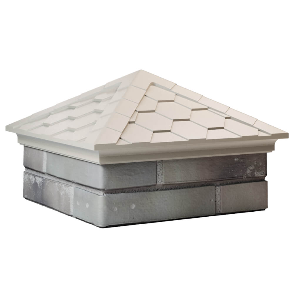 Колпак Zking Эверест Бежевый на столб 1.5х1.5 кирпича (390х390мм) в Куйбышеве фото