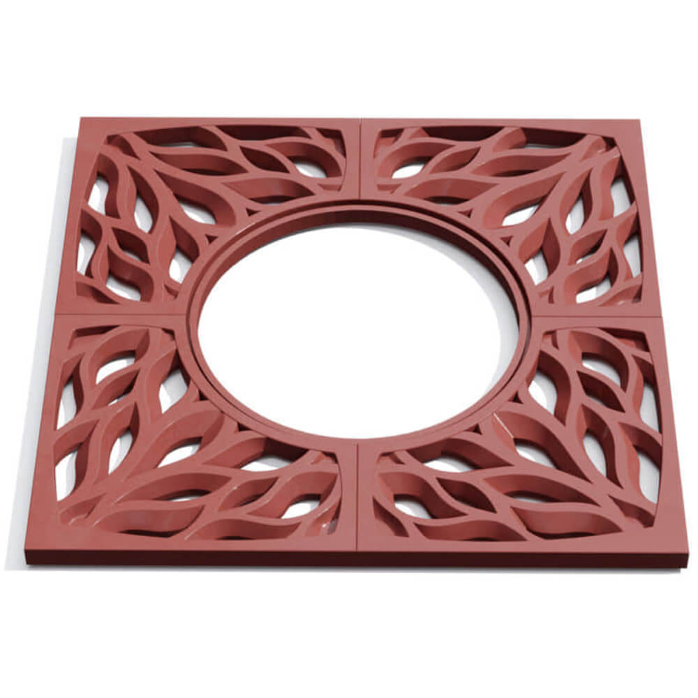 Приствольная решетка для дерева ZKING CRUST 1.2х1.2м Красная Куйбышев фото