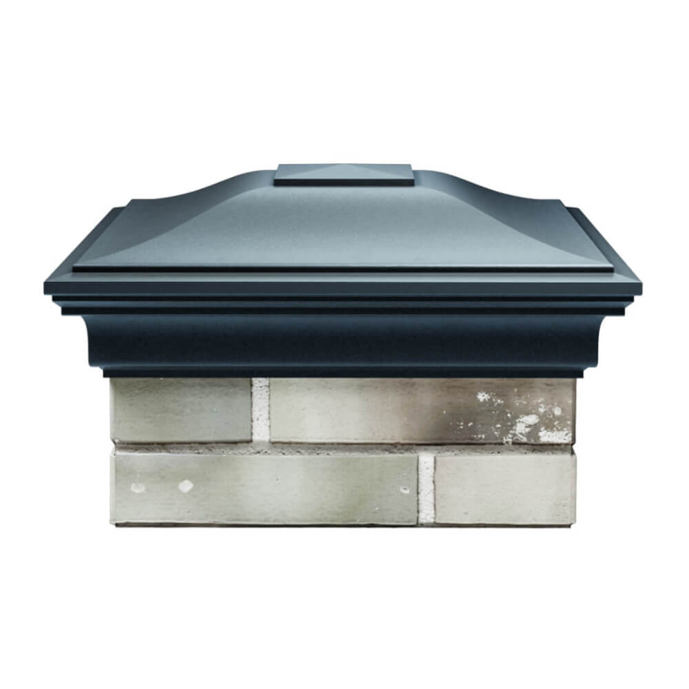 Колпак Zking Монблан Серый на столб 1.5х1.5 еврокирпича 0.7НФ (355х355мм) Куйбышев фото