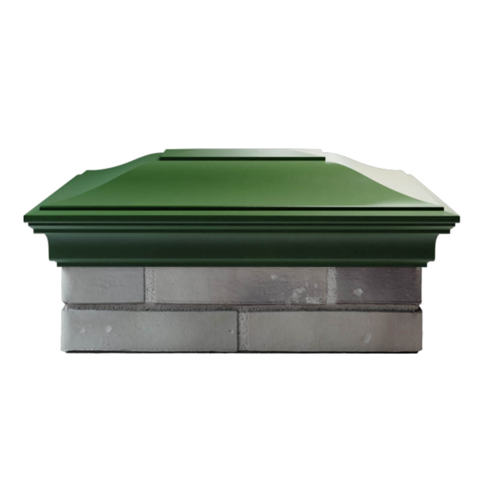 Колпак Zking Монблан Зеленый на столб 2х1.5 кирпича (515х385мм) в Куйбышеве фото