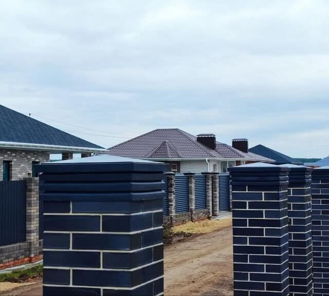 Колпак Zking Бона ХайТек Серый на столб 1.5х1.5 кирпича (385х385мм) в Куйбышеве фото