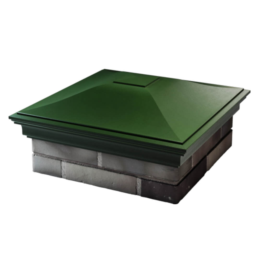 Колпак Zking Монблан Зеленый на столб 2х2 кирпича (515х515мм) в Куйбышеве фото