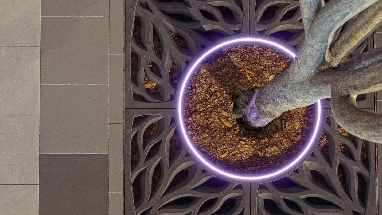 Приствольная решетка для дерева ZKING CRUST 1.2х1.2м Черная в Куйбышеве фото