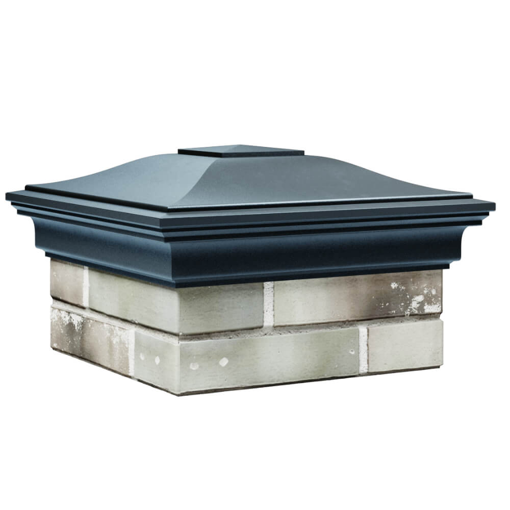 Колпак Zking Монблан Серый на столб 1.5х1.5 кирпича (385х385мм) в Куйбышеве фото