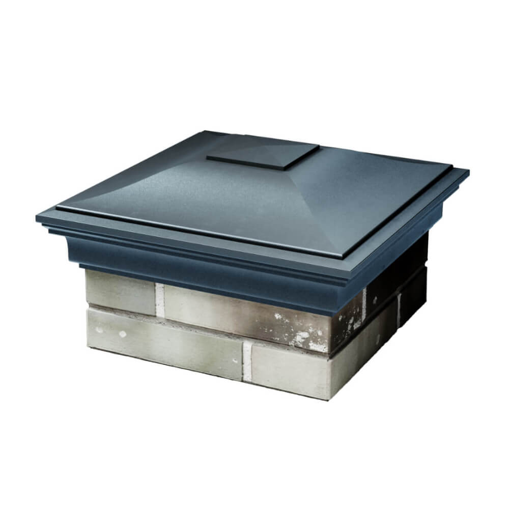 Колпак Zking Монблан Серый на столб 1.5х1.5 еврокирпича 0.7НФ (355х355мм) в Куйбышеве фото