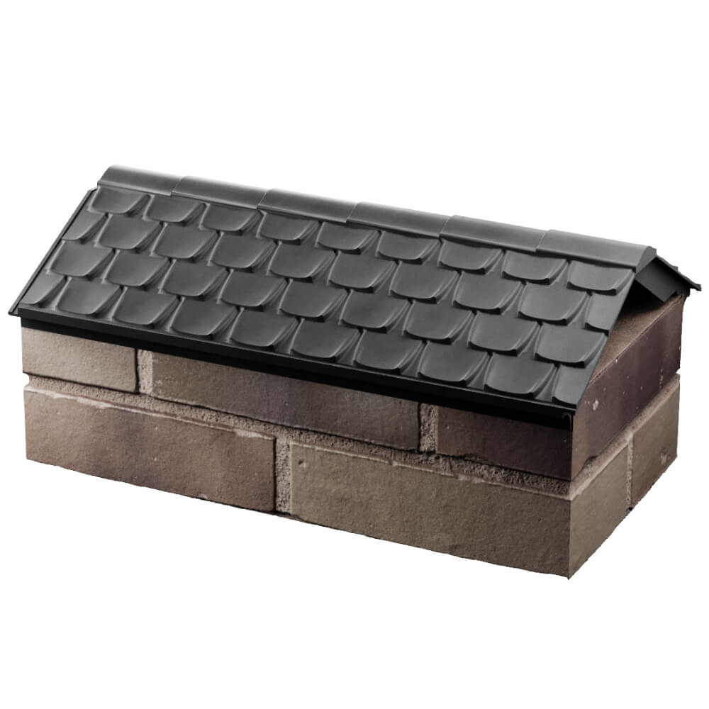 Парапет Zking Эльбрус Серый с посадкой на 1 кирпич (255мм) в Куйбышеве фото