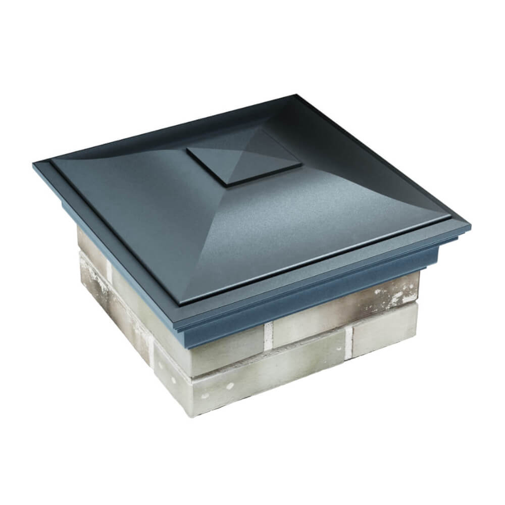 Колпак Zking Монблан Серый на столб 1.5х1.5 еврокирпича 0.7НФ (355х355мм) в Куйбышеве фото