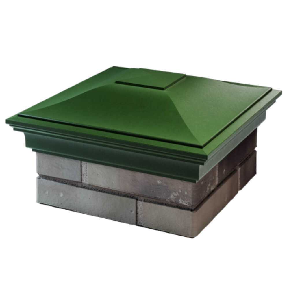 Колпак Zking Монблан Зеленый на столб 1.5х1.5 кирпича (385х385мм) в Куйбышеве фото