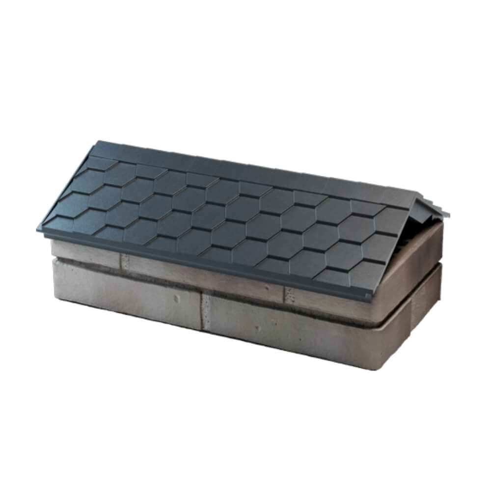 Парапет Zking Эверест Серый с посадкой на 1 кирпич (200/225/255мм) в Куйбышеве фото