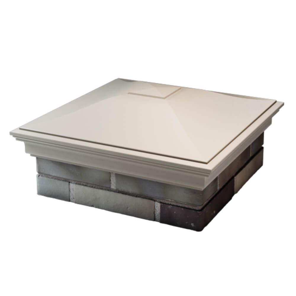 Колпак Zking Монблан Бежевый на столб 2х2 кирпича (515х515мм) в Куйбышеве фото