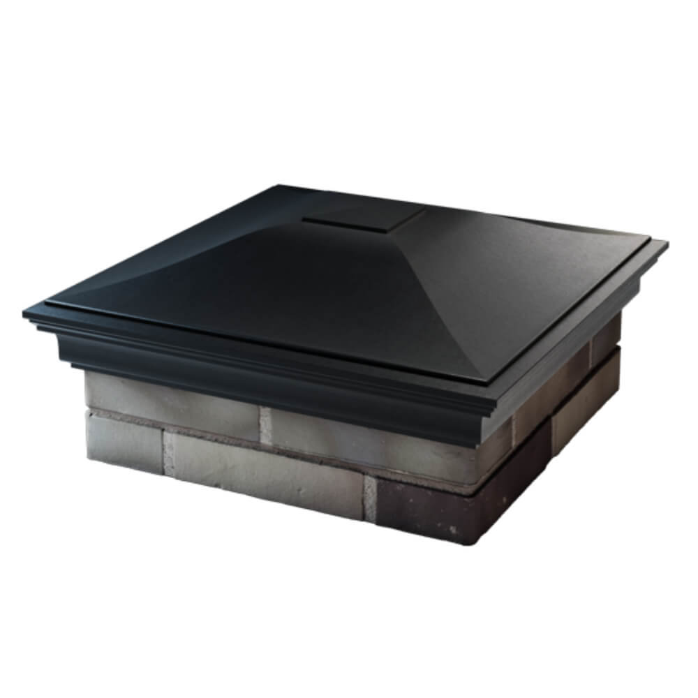 Колпак Zking Монблан Черный на столб 2х2 кирпича (515х515мм) в Куйбышеве фото