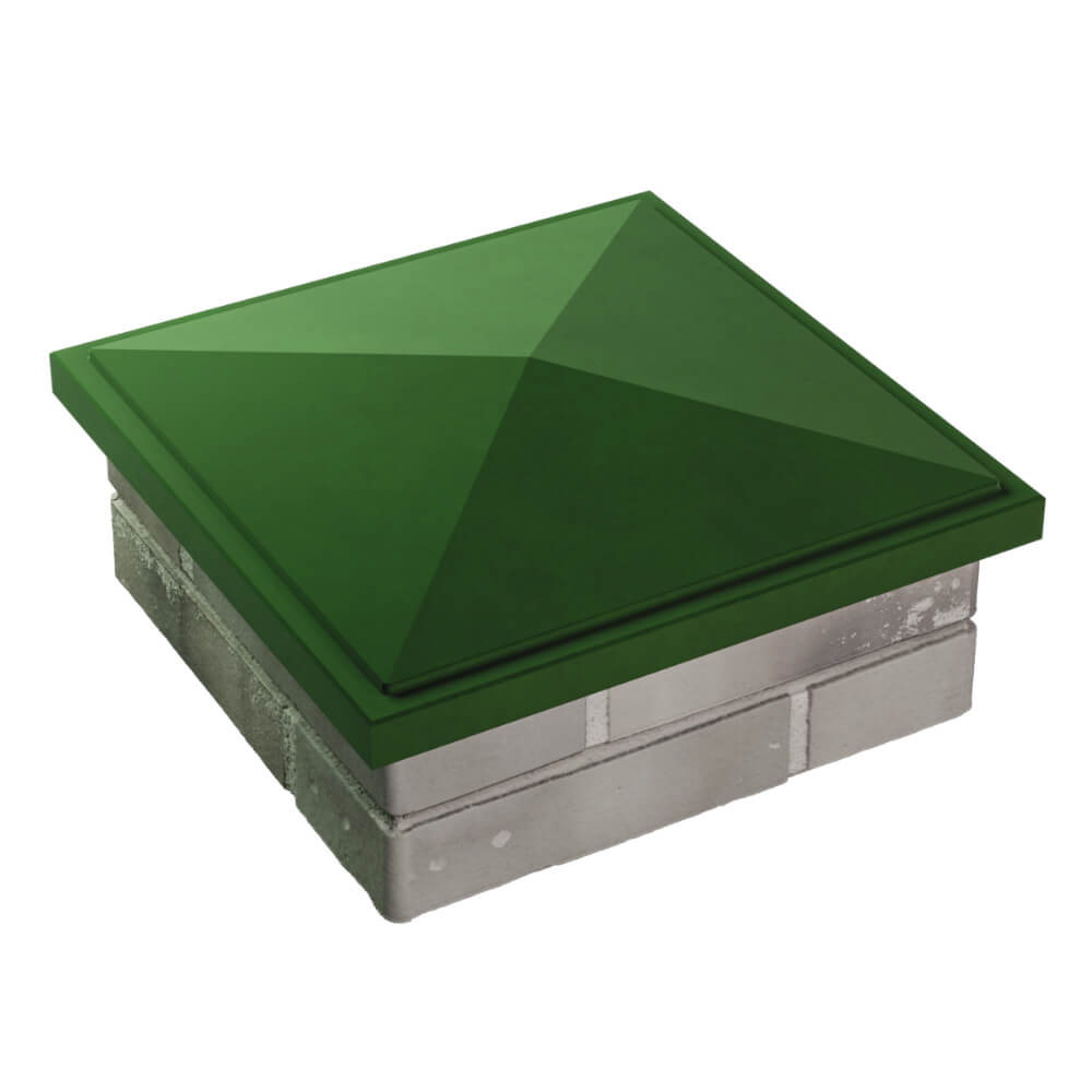 Колпак Zking БонаМоно Зеленый на столб 1.5х1.5 кирпича (385х385, 400х400мм) в Куйбышеве фото