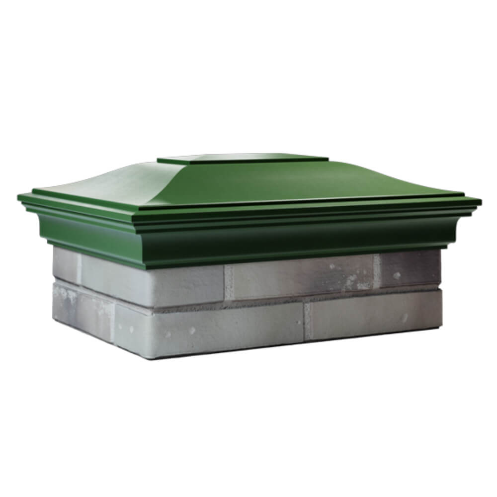 Колпак Zking Монблан Зеленый на столб 2х1.5 кирпича (515х385мм) в Куйбышеве фото