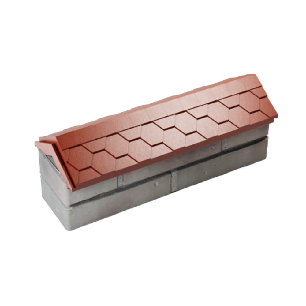 Парапет Zking Эверест Красный с посадкой на 0.5 кирпича (130мм) в Куйбышеве фото