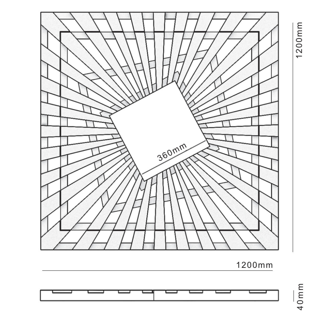 Приствольная решетка для дерева ZKING ATMOSPHERE 1.2х1.2м Черная в Куйбышеве фото