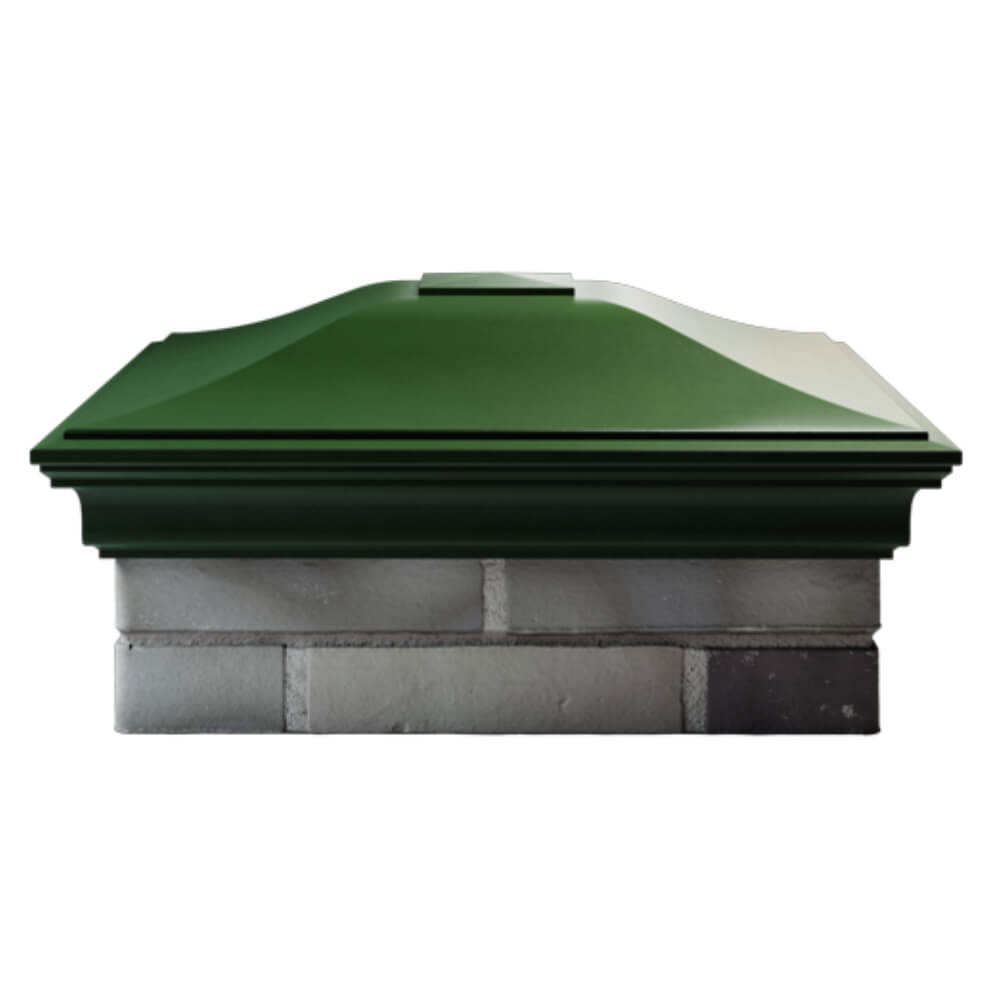 Колпак Zking Монблан Зеленый на столб 2х2 кирпича (515х515мм) в Куйбышеве фото