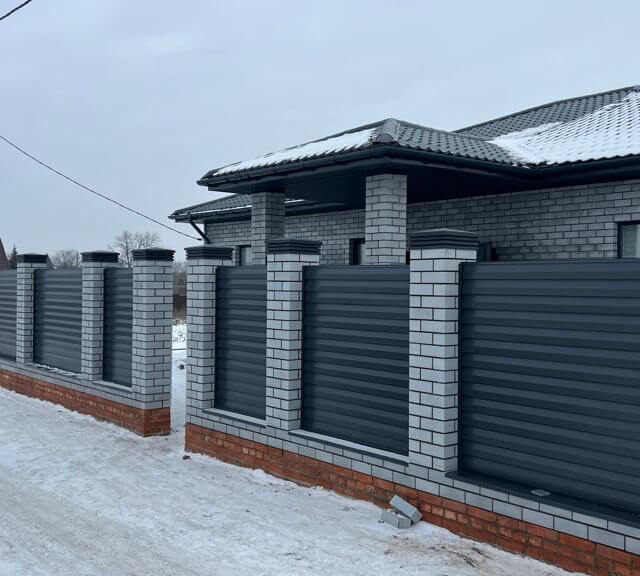 Колпак Zking Бона ХайТек Серый на столб 1.5х1.5 кирпича (385х385мм) в Куйбышеве фото