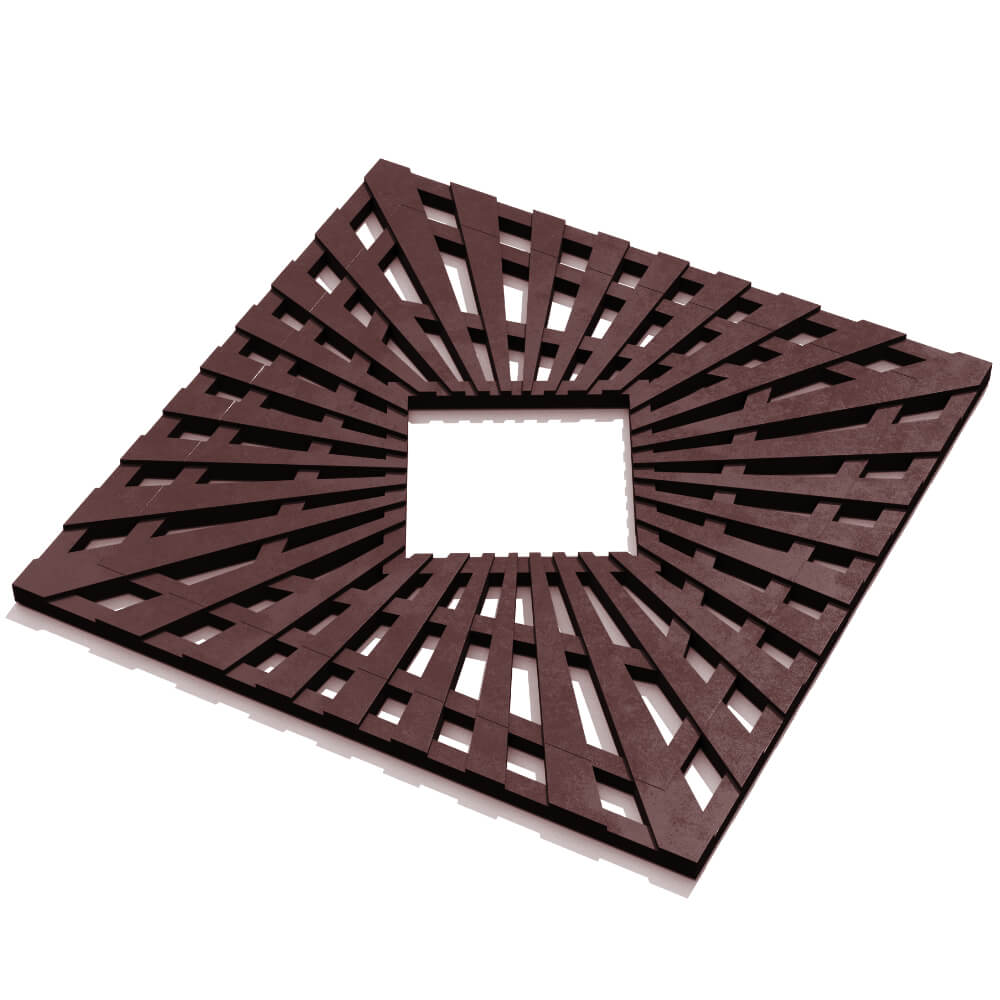 Приствольная решетка для дерева ZKING ATMOSPHERE 1.2х1.2м Коричневая в Куйбышеве фото