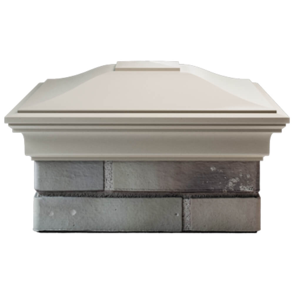 Колпак Zking Монблан Бежевый на столб 1.5х1.5 кирпича (385х385мм) Куйбышев фото