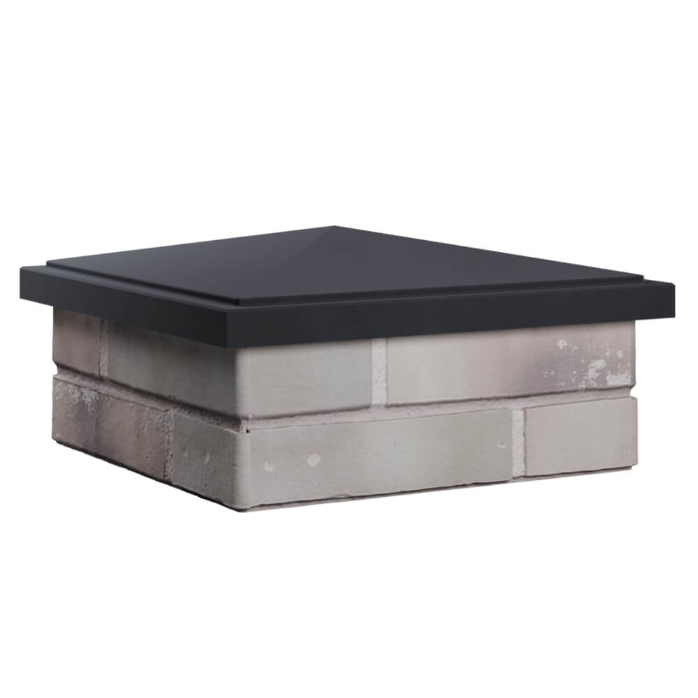 Колпак Zking БонаМоно Серый на столб 1.5х1.5 кирпича (385х385, 400х400мм) в Куйбышеве фото