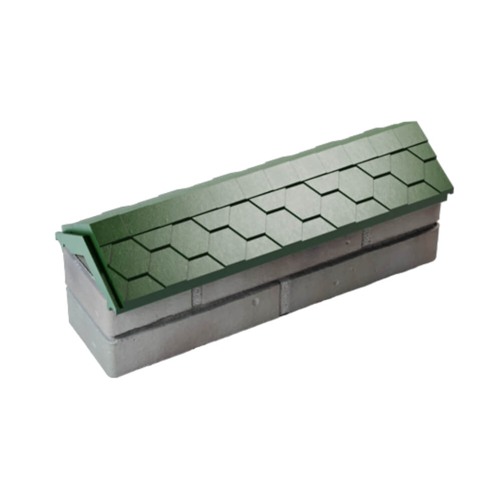 Парапет Zking Эверест Зеленый с посадкой на 0.5 кирпича (130мм) в Куйбышеве фото