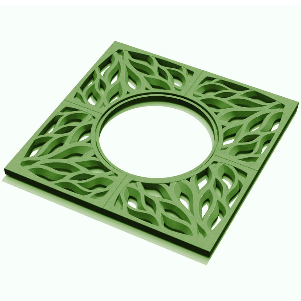 Приствольная решетка для дерева ZKING CRUST 1.2х1.2м Зеленая в Куйбышеве фото