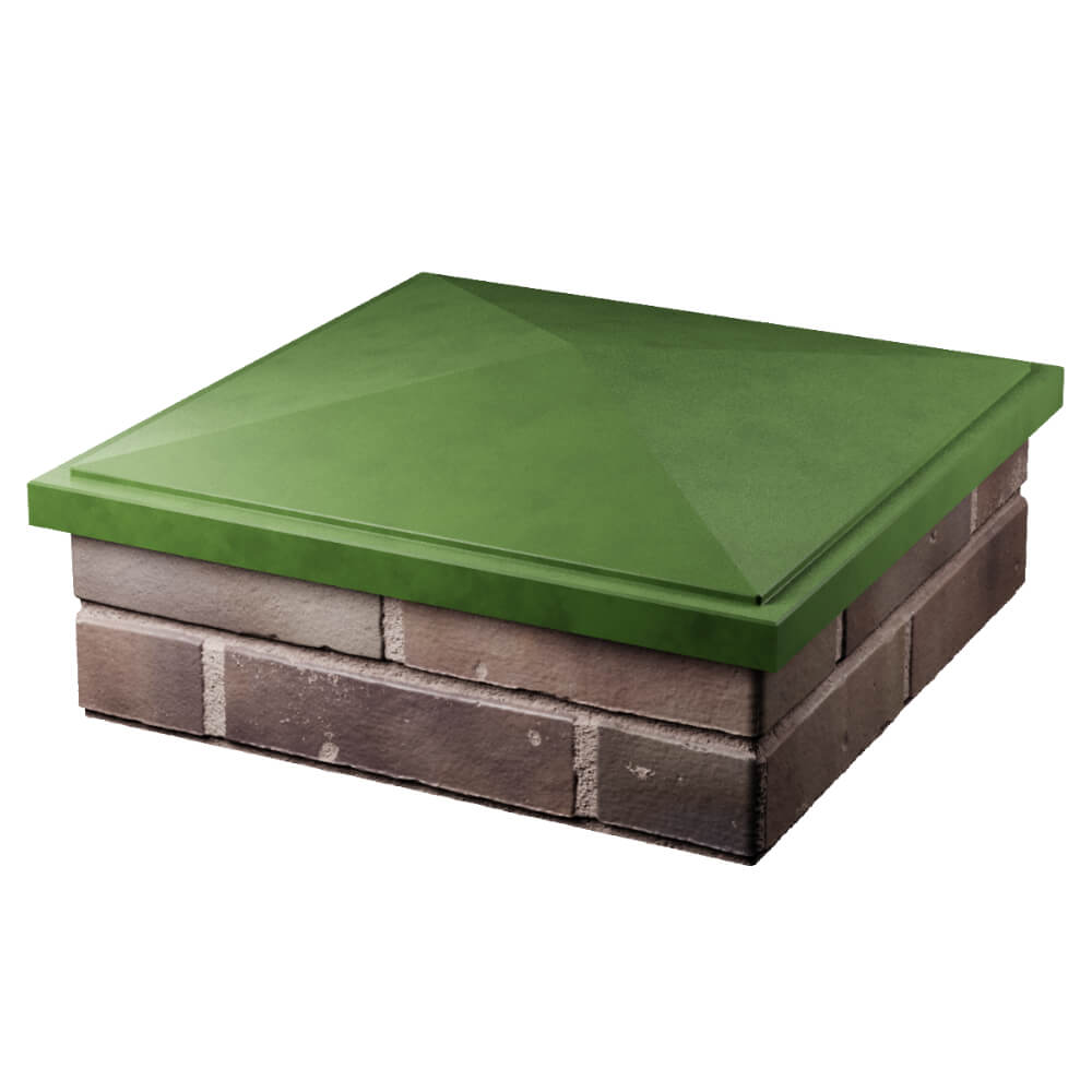 Колпак Zking БонаМоно Зеленый на столб 2х2 кирпича (515х515, 530х530мм) в Куйбышеве фото