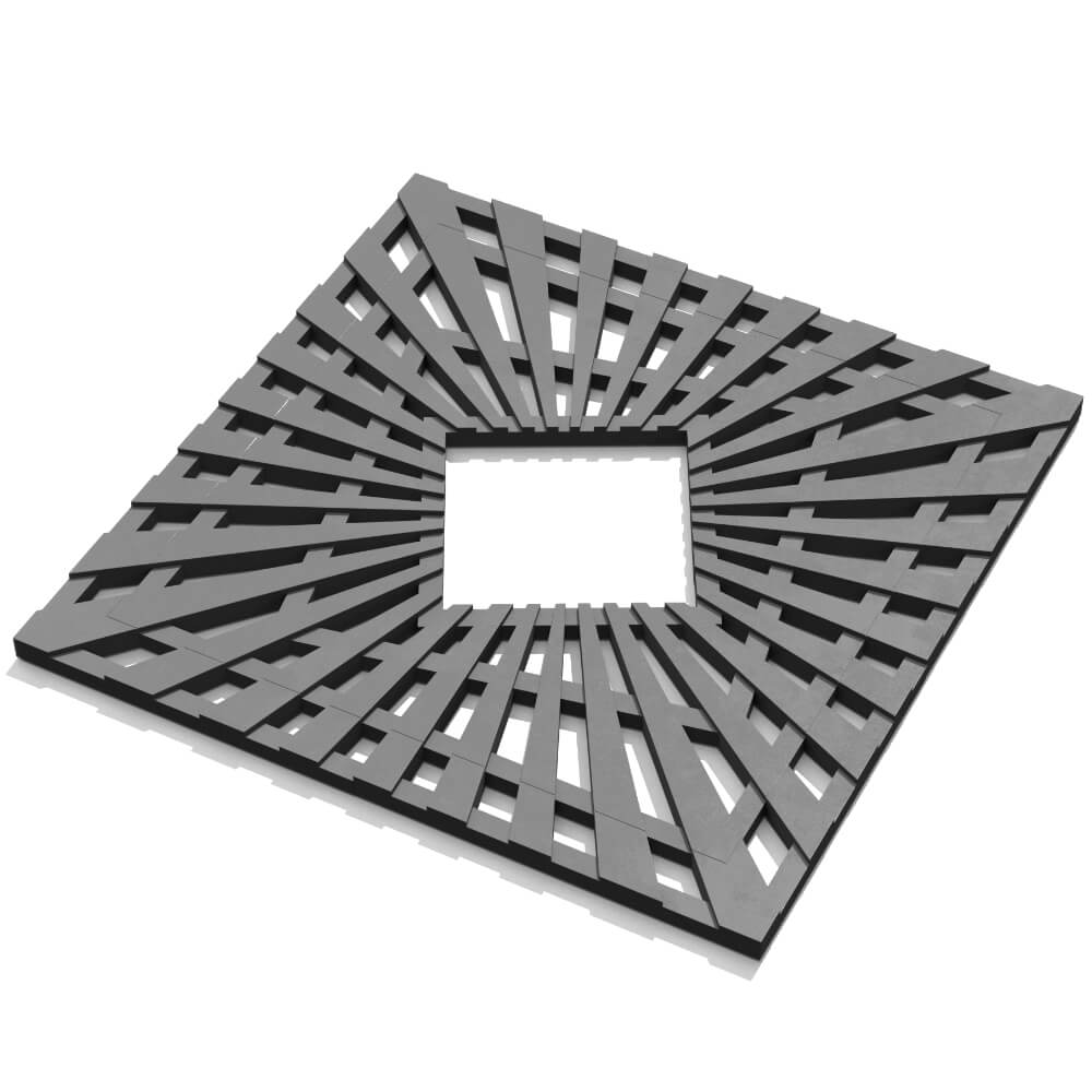 Приствольная решетка для дерева ZKING ATMOSPHERE 1.2х1.2м Серая в Куйбышеве фото