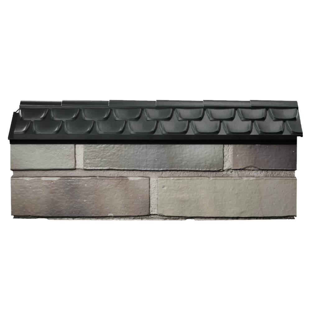 Парапет Zking Эльбрус Черный с посадкой на 0.5 кирпича (130мм) в Куйбышеве фото