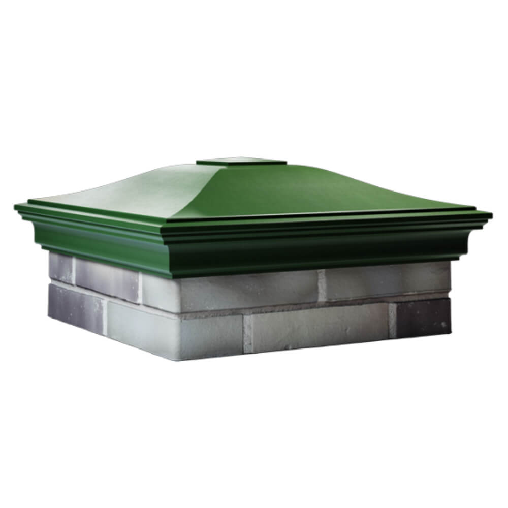 Колпак Zking Монблан Зеленый на столб 2х2 кирпича (515х515мм) в Куйбышеве фото