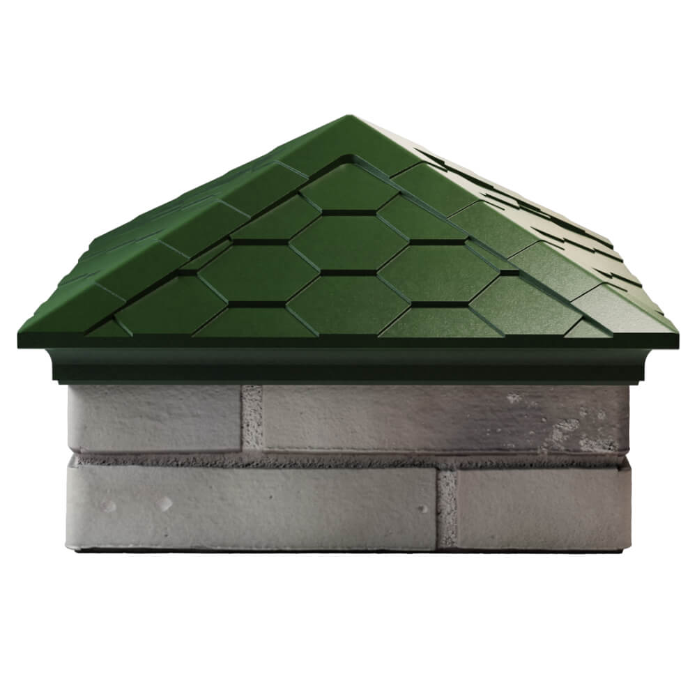 Колпак Zking Эверест Зеленый на столб 1.5х1.5 кирпича (390х390мм) Куйбышев фото